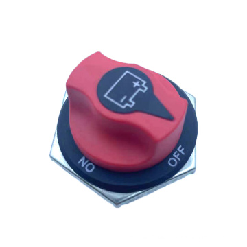 High voltage car battery isolation switch with knob